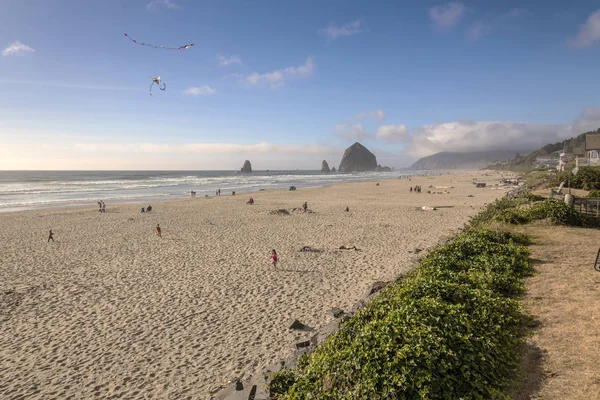 Canon Beach Labor Day Weekend Września 2018 Canon Plaży Oregon — Zdjęcie stockowe