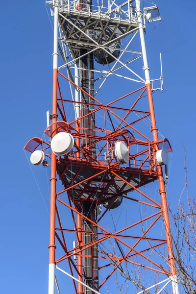 Communication Cell Phone Tower Park Portland Oregon — Stock Photo, Image