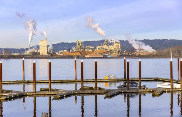 Wood Processing Industrial Compound Plant Washington State — Stock Photo, Image