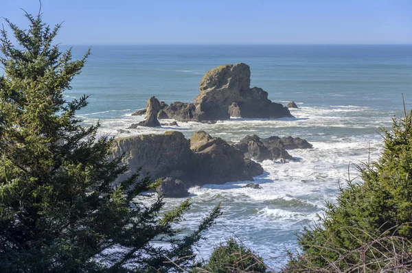 Ekola státní park vyhlídka na pobřeží Oregonu. — Stock fotografie