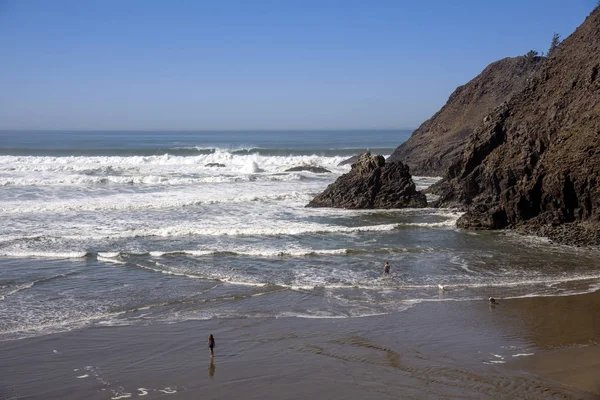 Indian Beach Surf e mar estado de Oregon. — Fotografia de Stock