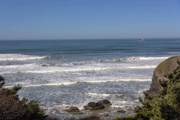 Park stanowy Ecola z widokiem na Pacyfik i Ocean Oregon. — Zdjęcie stockowe