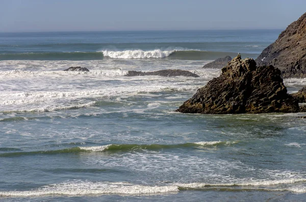 Indian Beach surfa och havet Oregon staten. — Stockfoto