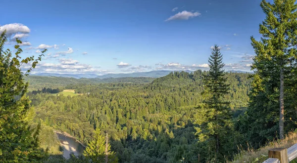 Jonsrud forest viewpoint panorama Oregon state. — Stock Photo, Image