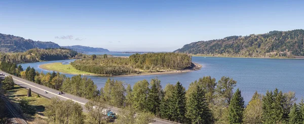 Columbia Vadisi Nin Panoramik Manzarası Columbia Nehri Otoyolu Oregon — Stok fotoğraf