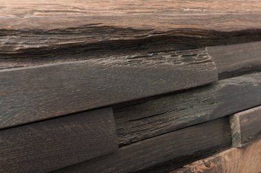 Ahşap arkaplan ve farklı türlere sahip doku