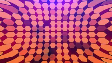 Soyut altıgen geometrik yüzey döngü.