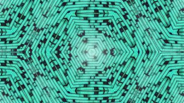 Fraktal mavi sürekli değişen arka plan. Fraktal tasarımı ile arka plan hareket. Disko spektrum ışık konser spot ampul