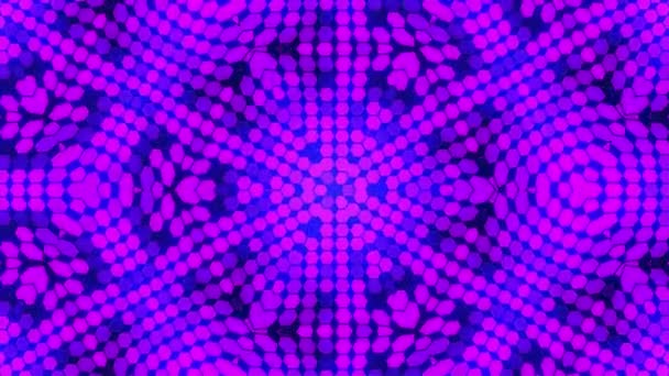 Fond kaléidoscopique bleu fractal. Mouvement de fond avec conception fractale. Ampoule de spot de concert de lumières de spectre disco 