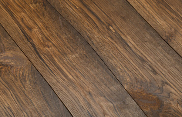 Brown scratched wooden cutting board. Wood texture