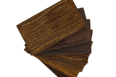 Beyaz arka planda, eski ağaç ahşap kartvizit