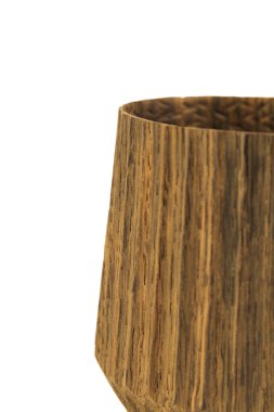 ahşap el sanatları kupa, kase, kaşık, kaşık toz beyaz arka plan üzerinde.