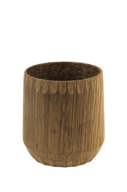 ahşap el sanatları kupa, kase, kaşık, kaşık toz beyaz arka plan üzerinde.