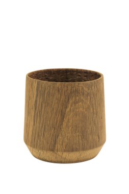 ahşap el sanatları kupa, kase, kaşık, kaşık toz beyaz arka plan üzerinde.