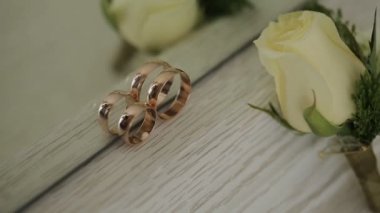 Alyans birbirlerine tablo yavru kedi üzerinde