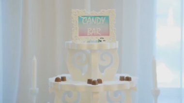 kek. Şeker çubuğu düğün, şeker büfe.