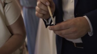 Tuval üzerinde bir resim çizmek