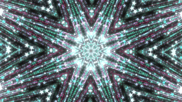 Abstract kaleidoscope background with bright details and elements — Stock Photo, Image