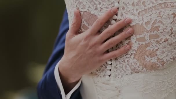 Les mains de la mariée et du marié — Video