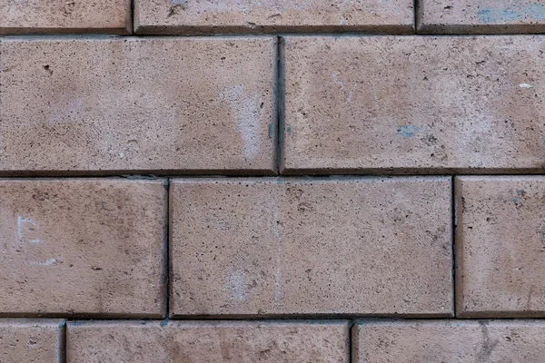 Vieilles briques, un fond de briques avec des fissures . — Photo