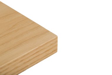 Mutfak, mobilya, önden görünüm eğimli radyal cephe. Beyaz arka plan üzerinde izole mutfak cephe.