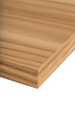 Mutfak, mobilya, önden görünüm eğimli radyal cephe. Beyaz arka plan üzerinde izole mutfak cephe.