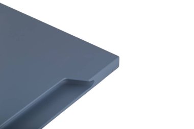 Mutfak, mobilya, önden görünüm eğimli radyal cephe. Beyaz arka plan üzerinde izole mutfak cephe.