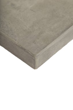 Mutfak, mobilya, önden görünüm eğimli radyal cephe. Beyaz arka plan üzerinde izole mutfak cephe.