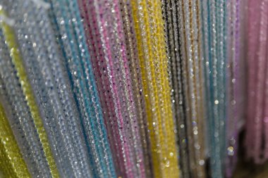 güzel çok renkli boncuk kolye formunda arka plan, doku olarak muhteşem renkli boncuk kolye formunda,