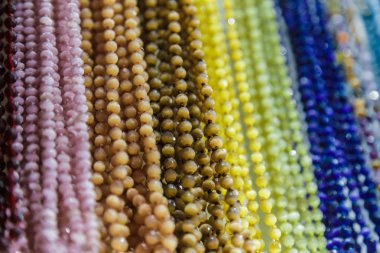 güzel çok renkli boncuk kolye formunda arka plan, doku olarak muhteşem renkli boncuk kolye formunda,.