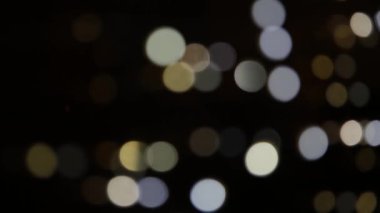 Kameranın renk değişikliği ışık hareketi ile renk bokeh.