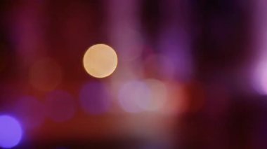 Kameranın renk değişikliği ışık hareketi ile renk bokeh.