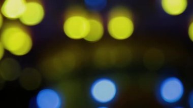 Kameranın renk değişikliği ışık hareketi ile renk bokeh.