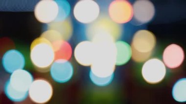 Kameranın renk değişikliği ışık hareketi ile renk bokeh.