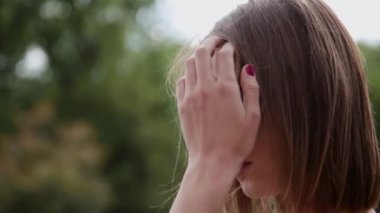 Çok güzel bir kız manken portresi.