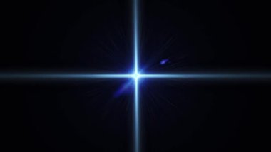 Gerçek anamorfik Mercek parlaması. 4 k görüntüleri.