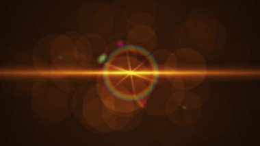 Gerçek anamorfik Mercek parlaması. 4 k görüntüleri.