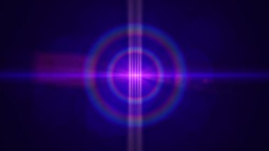 Gerçek anamorfik Mercek parlaması. 4 k görüntüleri.