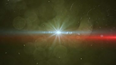 Gerçek anamorfik Mercek parlaması. 4 k görüntüleri