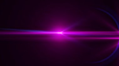 Gerçek anamorfik Mercek parlaması. 4 k görüntüleri.