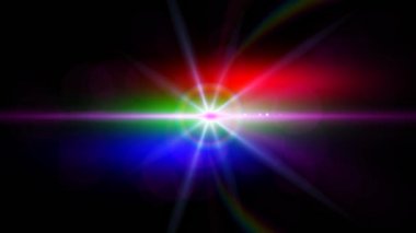 Gerçek anamorfik Mercek parlaması. 4 k görüntüleri.