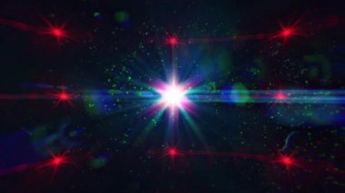 Anamorfik parlama lens arka plan. 4 k video görüntüleri.