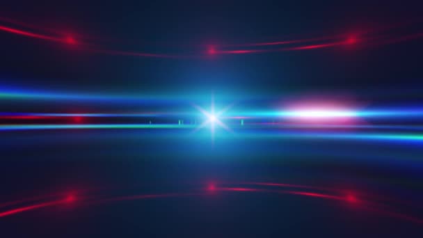 Anamorphique fond de lentille éblouissante. Vidéo 4K .