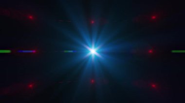 Anamorfik parlama lens arka plan. 4 k video görüntüleri.