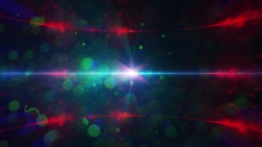 Anamorfik parlama lens arka plan. 4 k video görüntüleri.