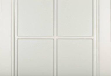 Beyaz bir çerçeve cephe mutfak için ayrıntı close-up.