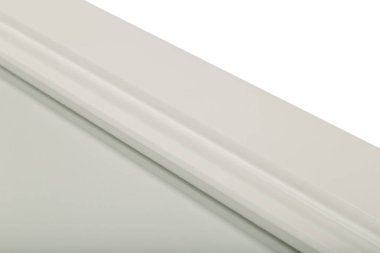 Beyaz bir çerçeve cephe mutfak için ayrıntı close-up.