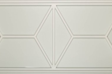 Beyaz bir çerçeve cephe mutfak için ayrıntı close-up.