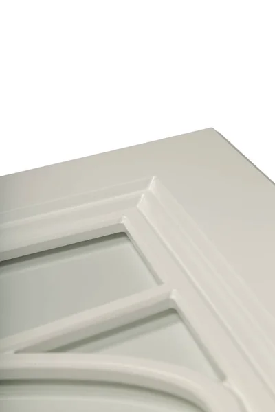 Detalle de primer plano de una fachada de marco blanco para la cocina . —  Fotos de Stock