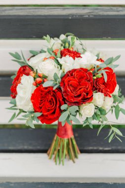 Çok güzel taze düğün buket çiçek.